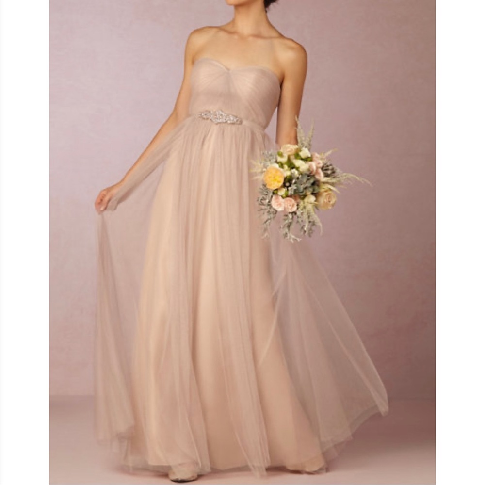 Jenny Yoo Annabelle dress - sandstone